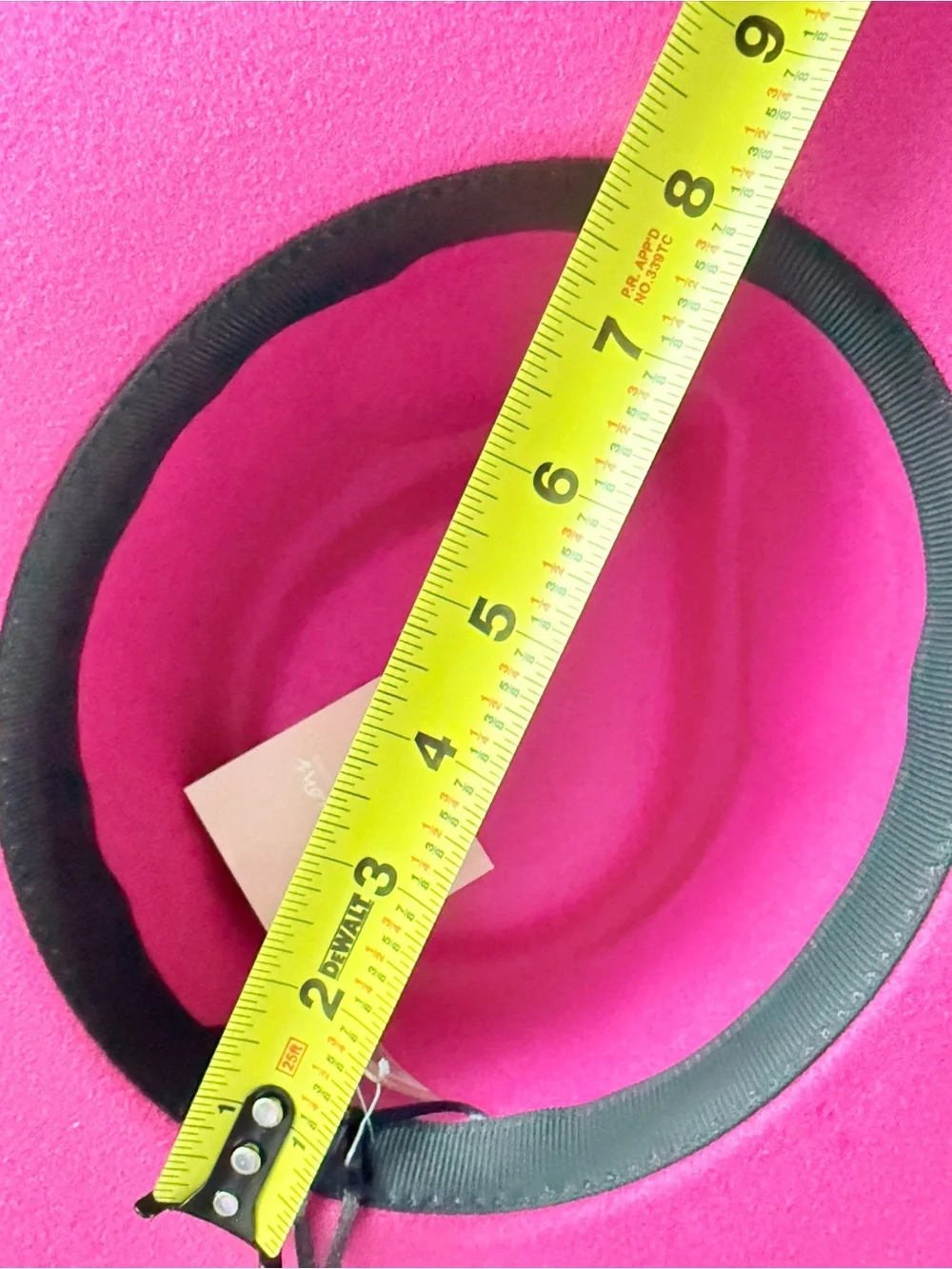 Fuchsia Rhinestone Buckle‎ Fedora Wide Brim Hat